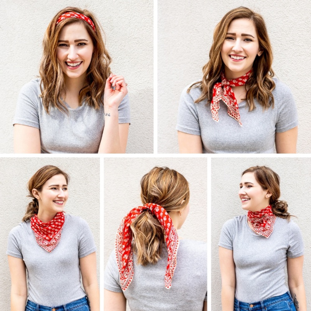 💕Last one Red Hearts Double Side Narrow Scarf - Picture 4 of 6